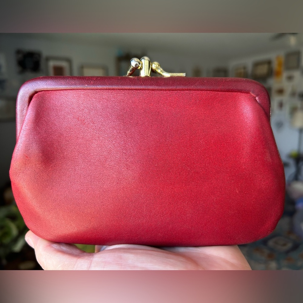 Vintage Coach Double Kisslock Coin Purse #7180 - Picture 4 of 11